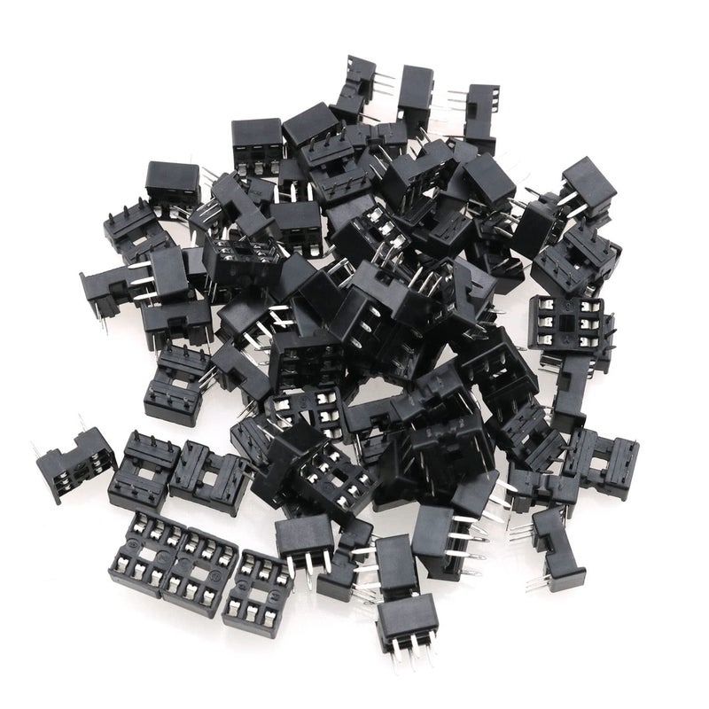TAODAN 6 Pin IC Socket 80 PCS 6 Pin DIP IC Socket Adaptor Solder Type - Image 1